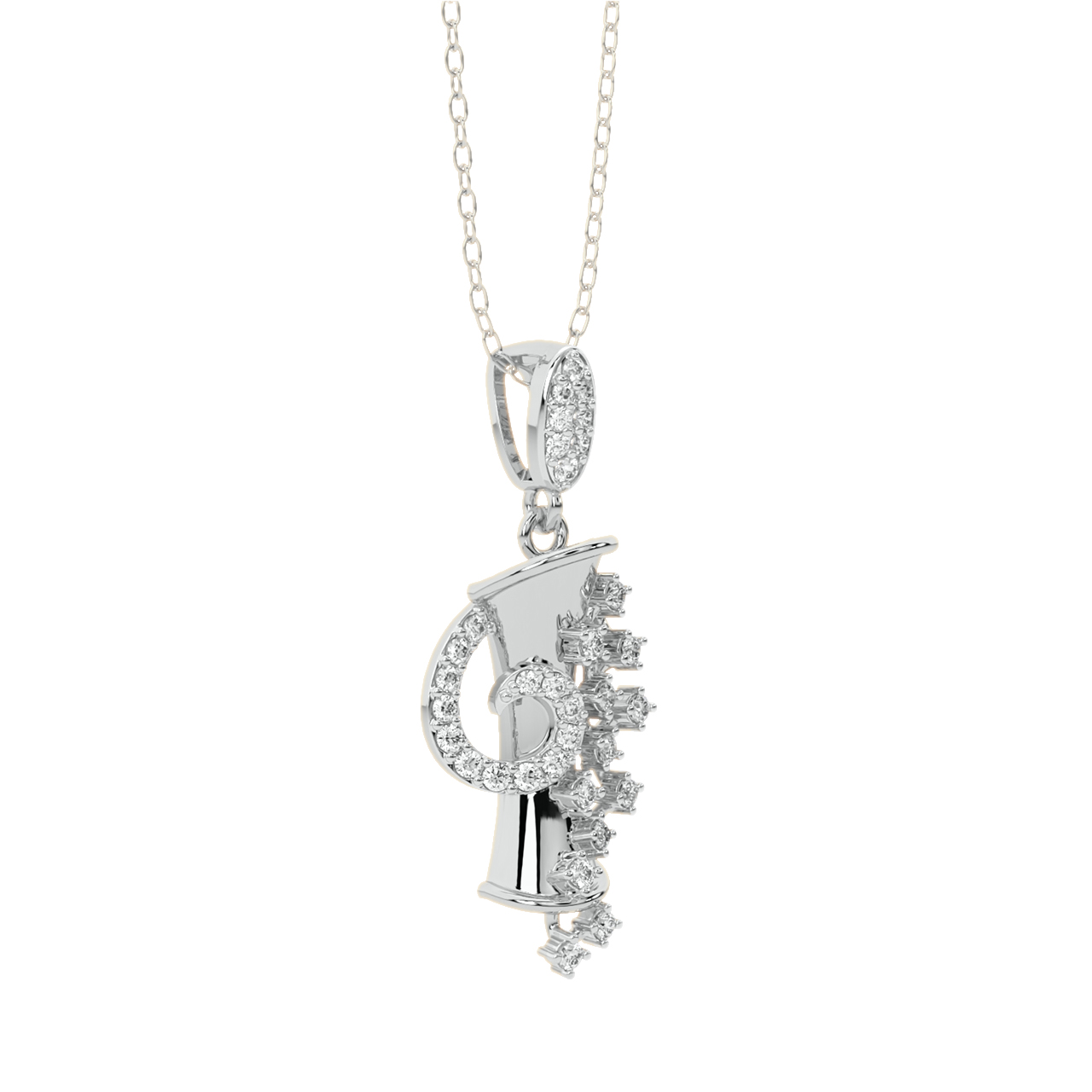 Riley Round Diamond Office Wear Pendant